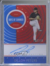 2019 Panini Chronicles Holo Silver 7/10 Dillon Peters #BOS-DP Auto 9z7