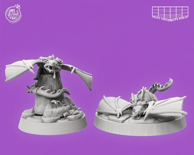 Junge Wyvern Abenteurer Miniatur Set Lizard Begleiter Figur für RPGs wie D&D 5e