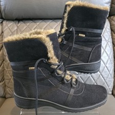 Ara Bracken 12-48523 Women's Black Suede Gore-Tex Boots (A)