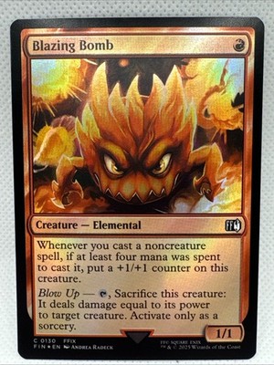 MTG - Blazing Bomb Final Fantasy Foil / Regular Fast Combined Shipping
