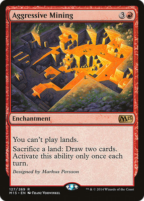 Aggressive Mining #127 (MP) Magic 2015 M15 Magic MTG