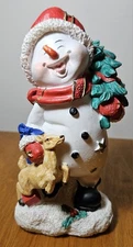 Greenbrier International Snowman Christmas Figurine Holiday Decor