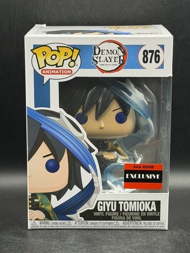 Funko Pop Demon Slayer Giyu Tomioka AAA Anime EXCLUSIVE Hashira #876 W/Protector
