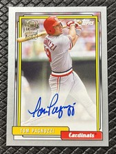 TOM PAGNOZZI 2020 Topps Archives Fan Favorites Silver Auto 01/99 = 1/1 Cardinals