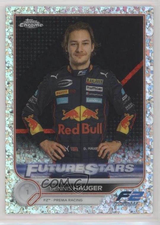 2022 Topps Chrome Formula 1 Mini-Diamond Refractor 34/299 Dennis Hauger #77 0t30