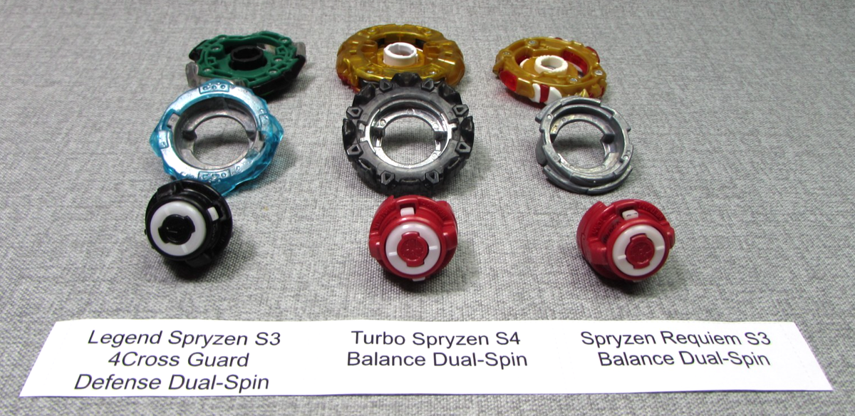 Beyblade Burst lot of 3 Legend Spryzen S3 Turbo Spryzen S4 Spryzen