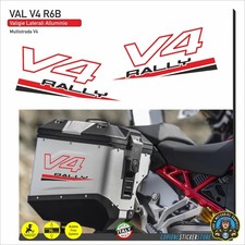Kit Adesivi Valigie Alluminio compatibili Ducati Multistrada V4 Rally VAL V4 R6B