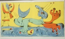 Joan Miro "Playing Dog"  Original Lithograph  Limited Ed.  1956