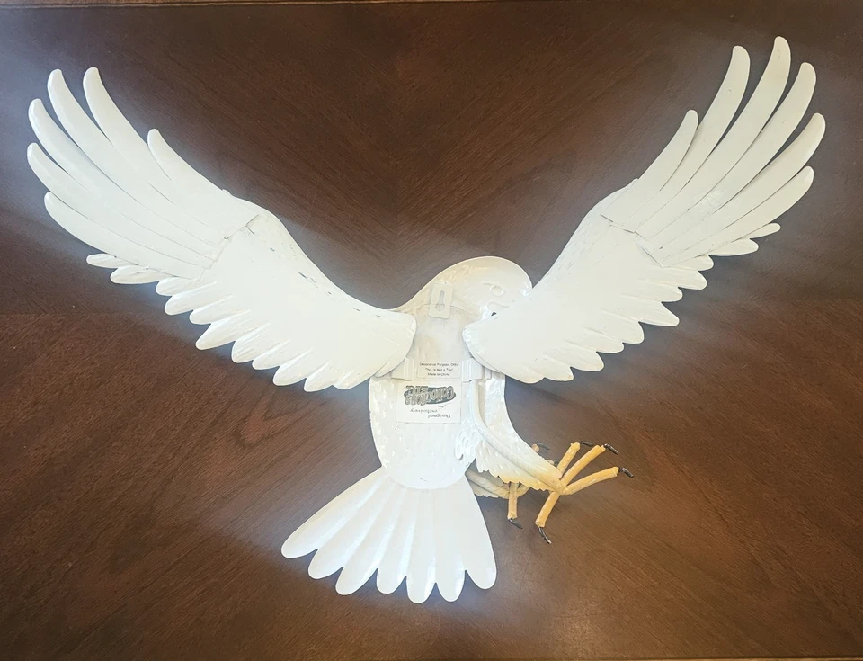 Hanging Metal Patriotic Eagle 4th July Indoor Outdoor Large Sculpture 27" x 19" - Image 4 of 4