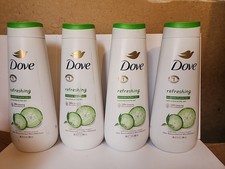 Dove Refreshing Body Wash Cucumber and Green Tea Cleanser, 20 oz 4 Pack 