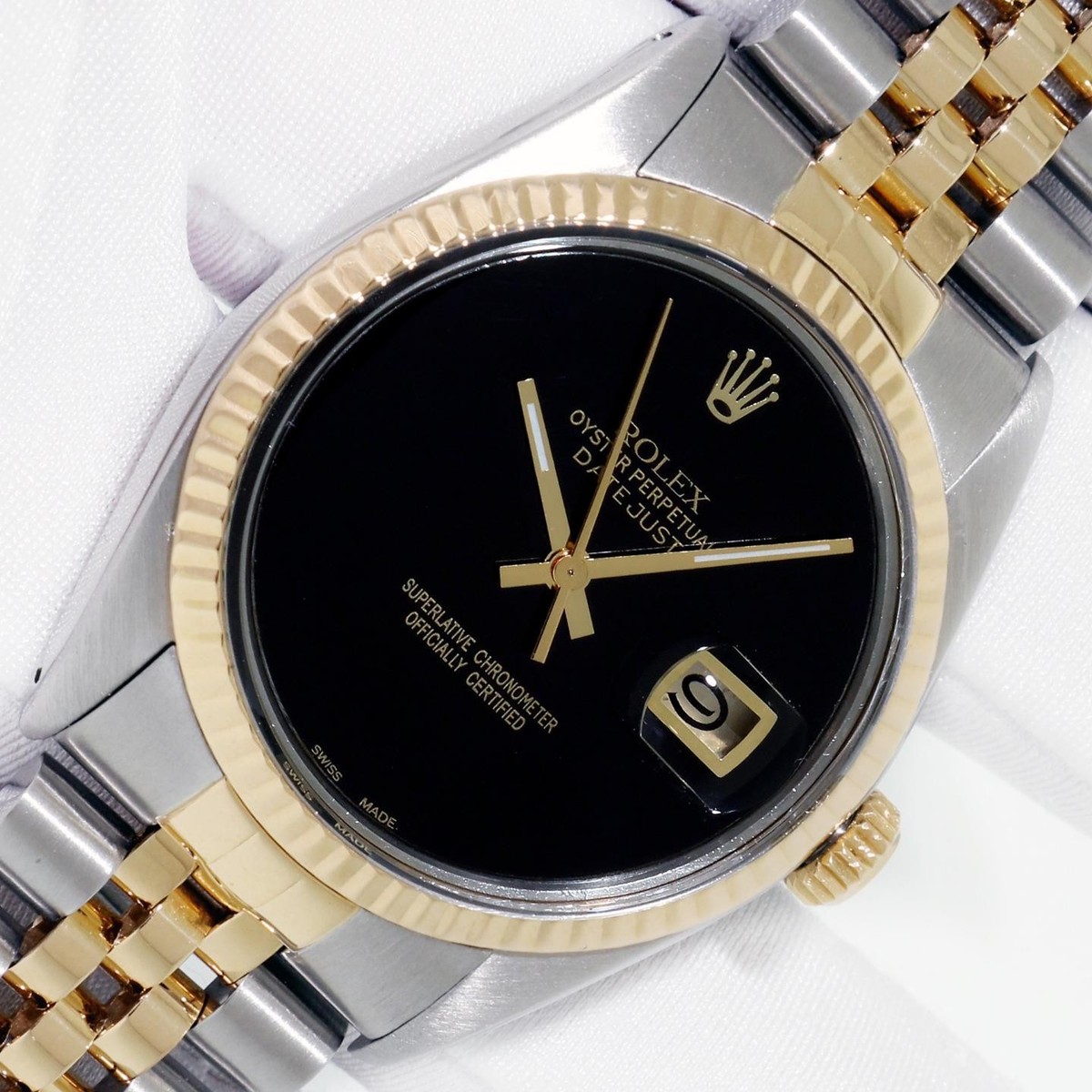 Rolex DateJust 36 Black Onyx Dial Steel and 18 karat Gold Rolex DateJust 36 Black Onyx Dial Steel and 18 karat Gold