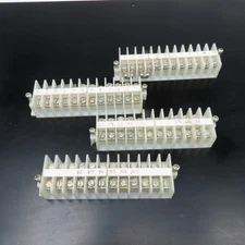 Allen Bradley 1492-HJ 24A 600V 12 Position Wire Terminal Block Lot Of 4