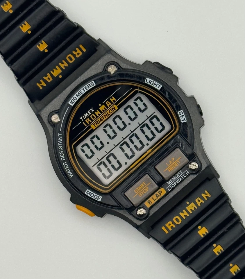 Reloj digital Timex Ironman 1992 vintage de triatlón para hombre - ¡EXCELENTE ESTADO! Foto 2 de 4