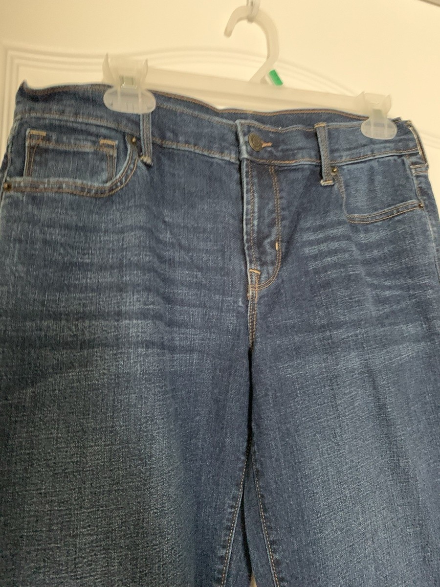 Old Navy Bootcut Women's Jeans Size 6 Tall Dark Wash Mid Rise              B2-13 View 2