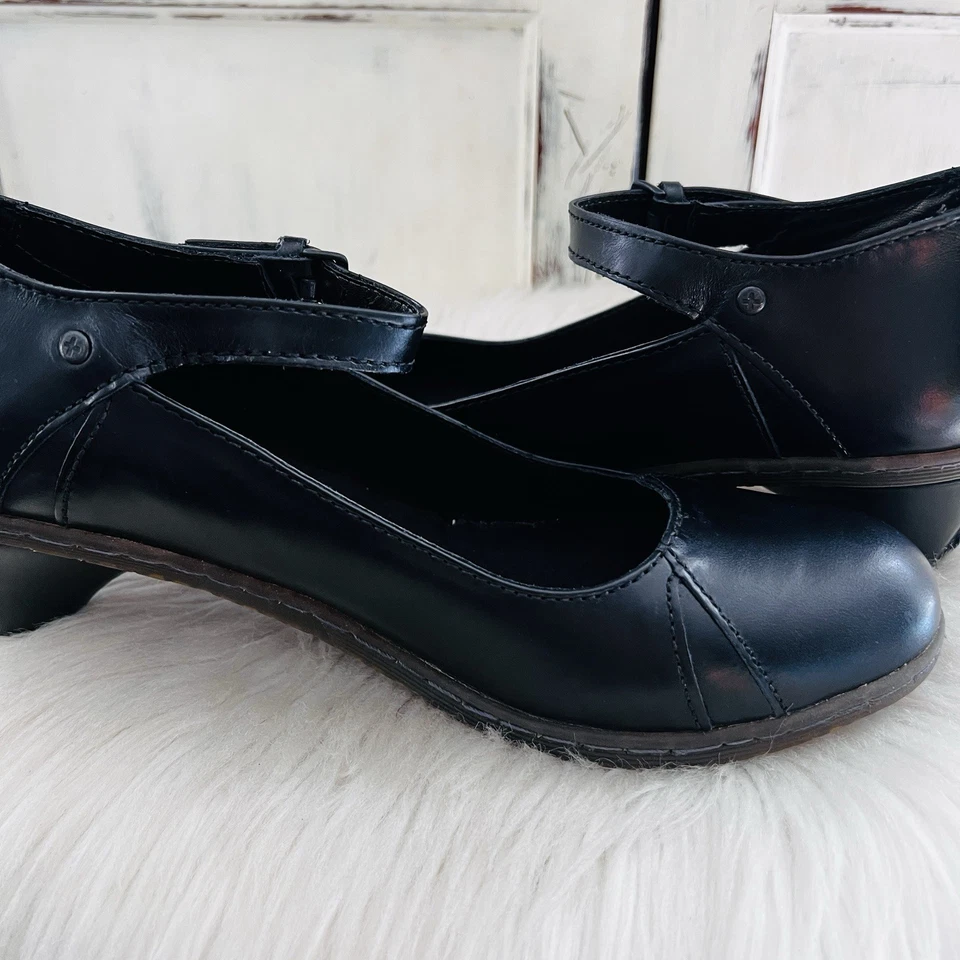 Dr Martens Black Leather Semira Mary Jane Heels Doc Martens - Womens Size 10 - Image 4 of 4
