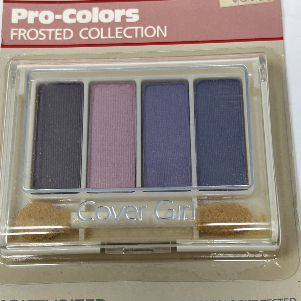 1980s Cover Girl Powder Eye Shadow Frosted Purples ISLAND SUNSET Vintage NEW - Image 2 of 3