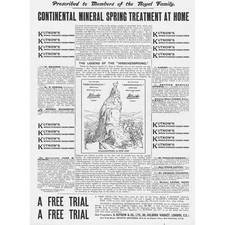 KUTNOW'S Improved Effervescent Carlsbad Powder Victorian Advertisement 1896