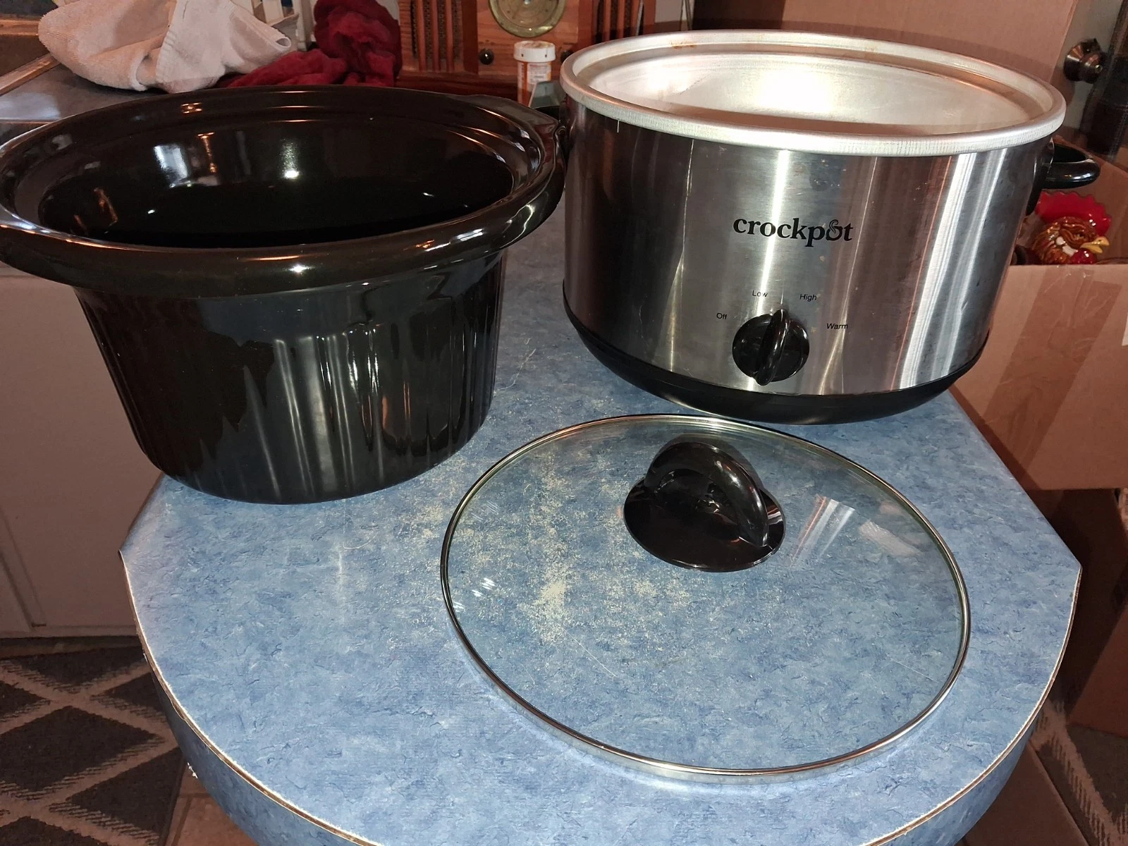 Crock-Pot SCR450-S-BR 4.5Q Slow Cooker Good Condition, Works Perfect!