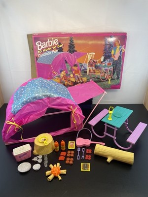 Vintage 1995 Barbie So Much To Do Outdoor Fun Play Set #67166
