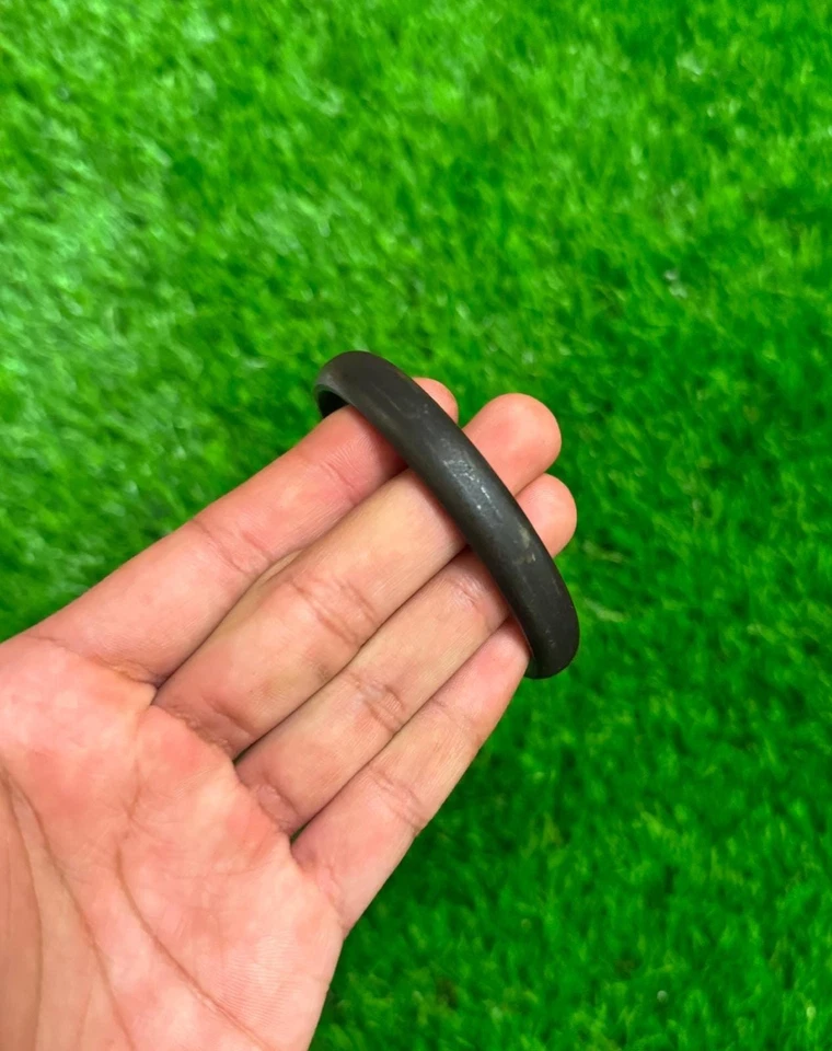 Sikh Sarbloh Kara reines Eisen schwer schwarz Armreif Metall Singh Kaur Armband Khalsa - Bild 4 von 4