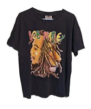 Vintage Bob Marley Double-sided T-shirt Rap Tee Size XL Used As-Is