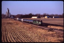 Original Rail Slide - BN Burlington Northern 2319+ Staplehurst NE 1-1997 - Fuji