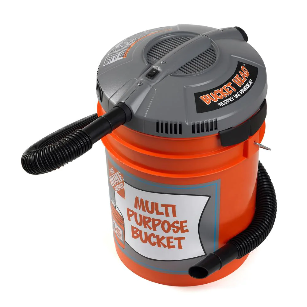 5-Gal Bucket Head Wet Dry Shop Vacuum Powerhead Vac 1.75 Peak HP w