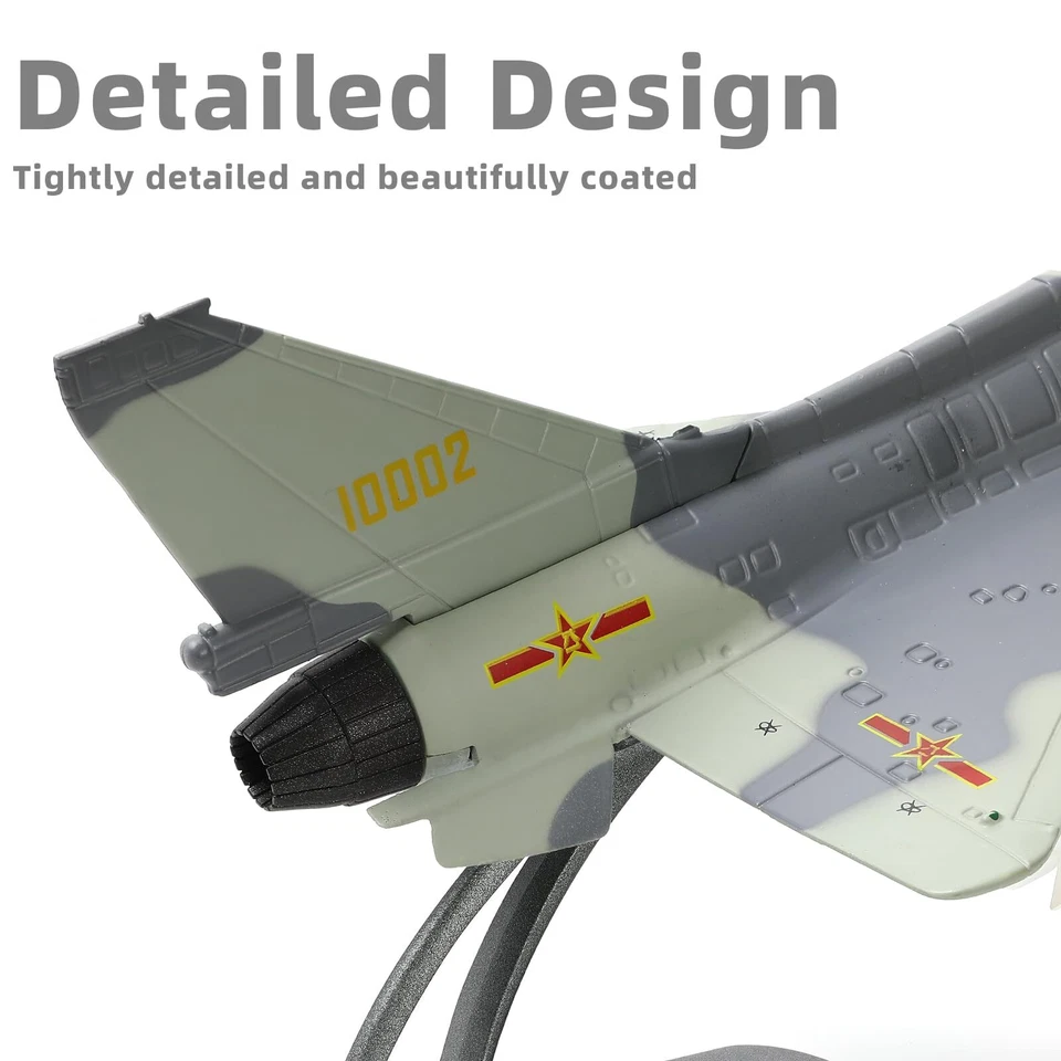 1/72 J10 Vigorous Dragon Fighter Jet Model Military Aircraft Diecast Metal - Image 4 of 4