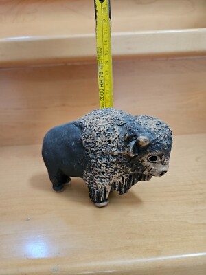Tonfigur / Steinfigur/ Kunststeinfigur / Steinguss Tierfigur: Bison