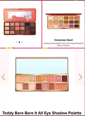 Toofaced Eyeshadow Bundle ( New Authentic)