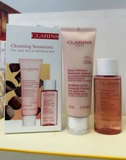 CLARINS 2-Pc CLEANSING SENSATIONS - Foaming Cleanser 4.2oz  Toning Lotion 3.4oz