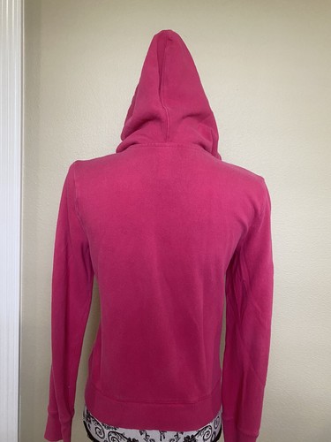 justice Girl jacket 12 Pink Long Sleeves Hoodie Full Zipper 100% Cotton - Picture 4 of 9