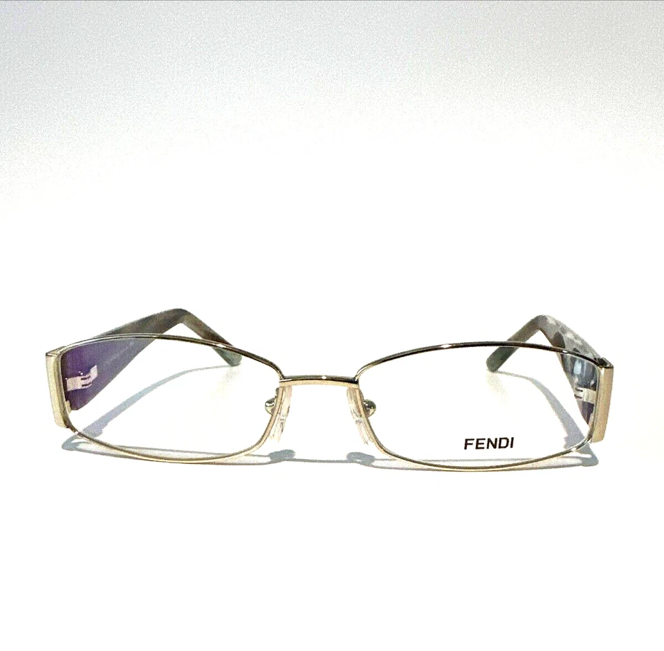 Nuevas Gafas Fendi Mujer Oro 925 Verde 714 Auténticas 53-16-135 con Estuche Foto 3 de 4