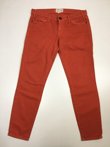 CURRENT ELLIOTT Womens sz 28 Cayenne Wash 5Pocket Logo Hardware Crop/Ankle Jeans