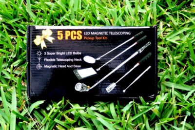 5 Pcs Magnetic Telescoping Pick Up Tool Kit With LED Lights Men Women Gifts
