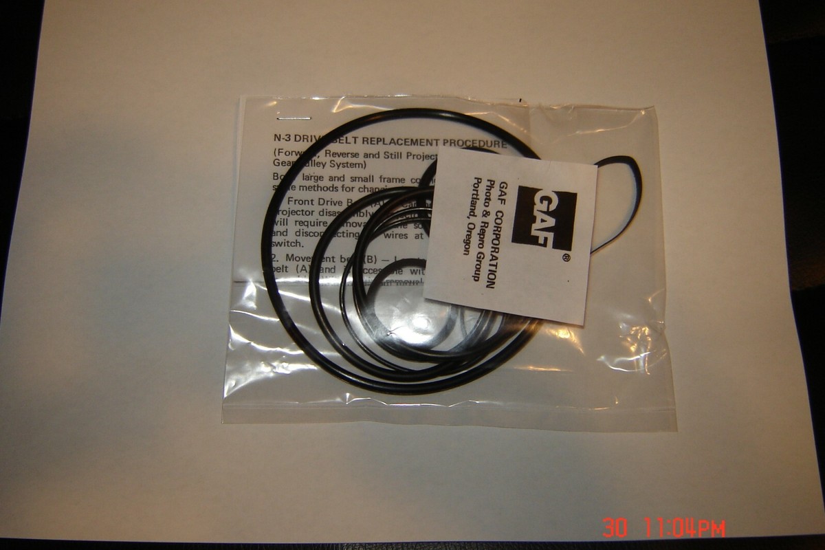 GAF 1788Z, 1788 Projector Belts,& Install Instructions 7