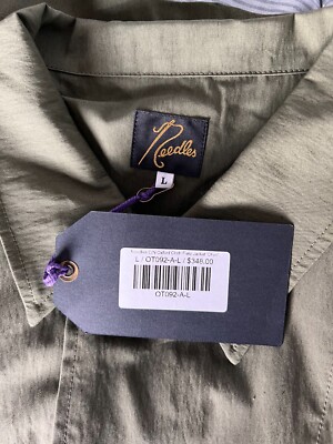 Needles Oxford Cloth Field Jacket - Size Large - Olive - NEW