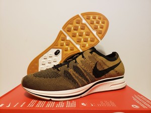 nike flyknit trainer golden beige