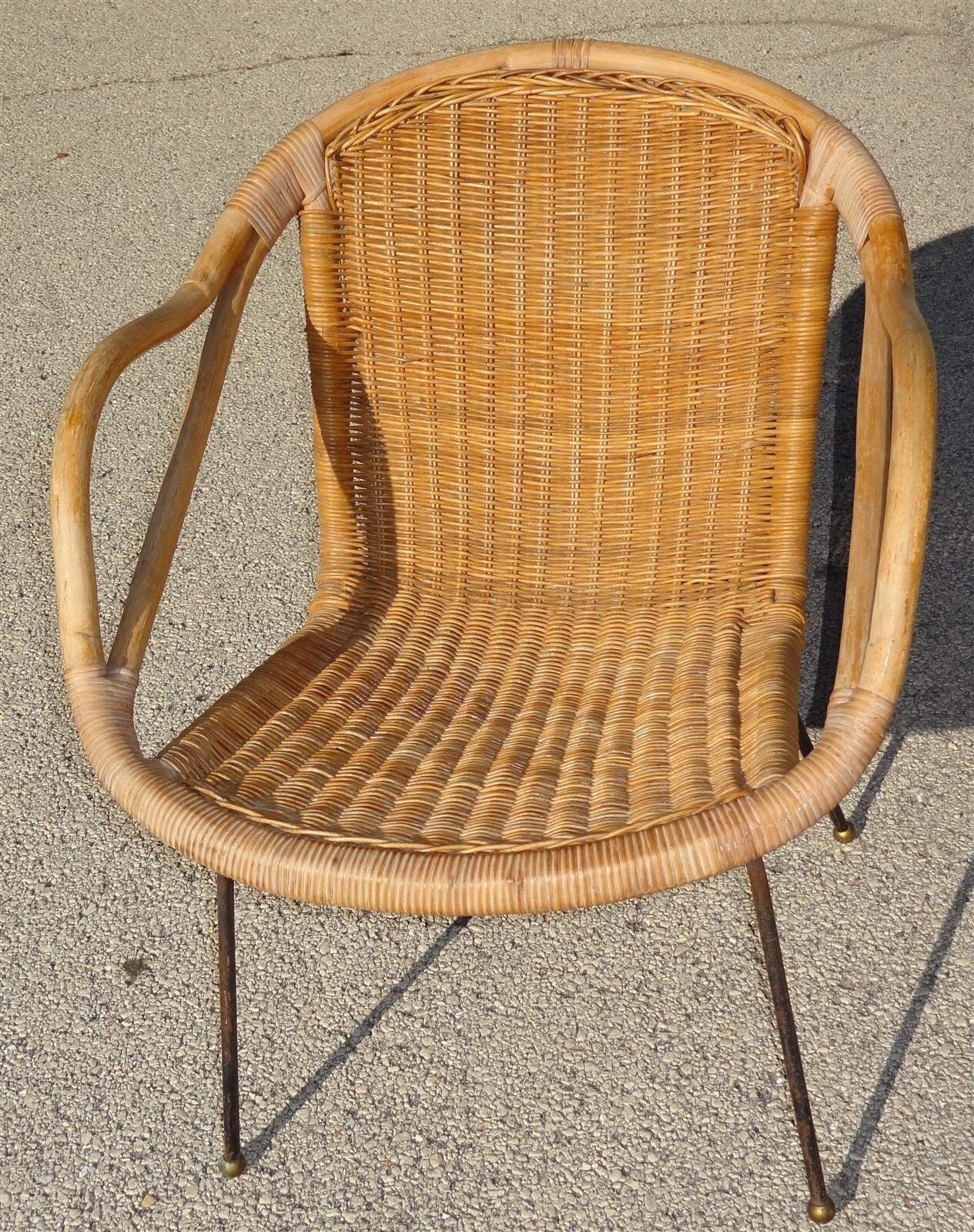 CALIFASIA Mid Century Rattan Bamboo Chair eBay
