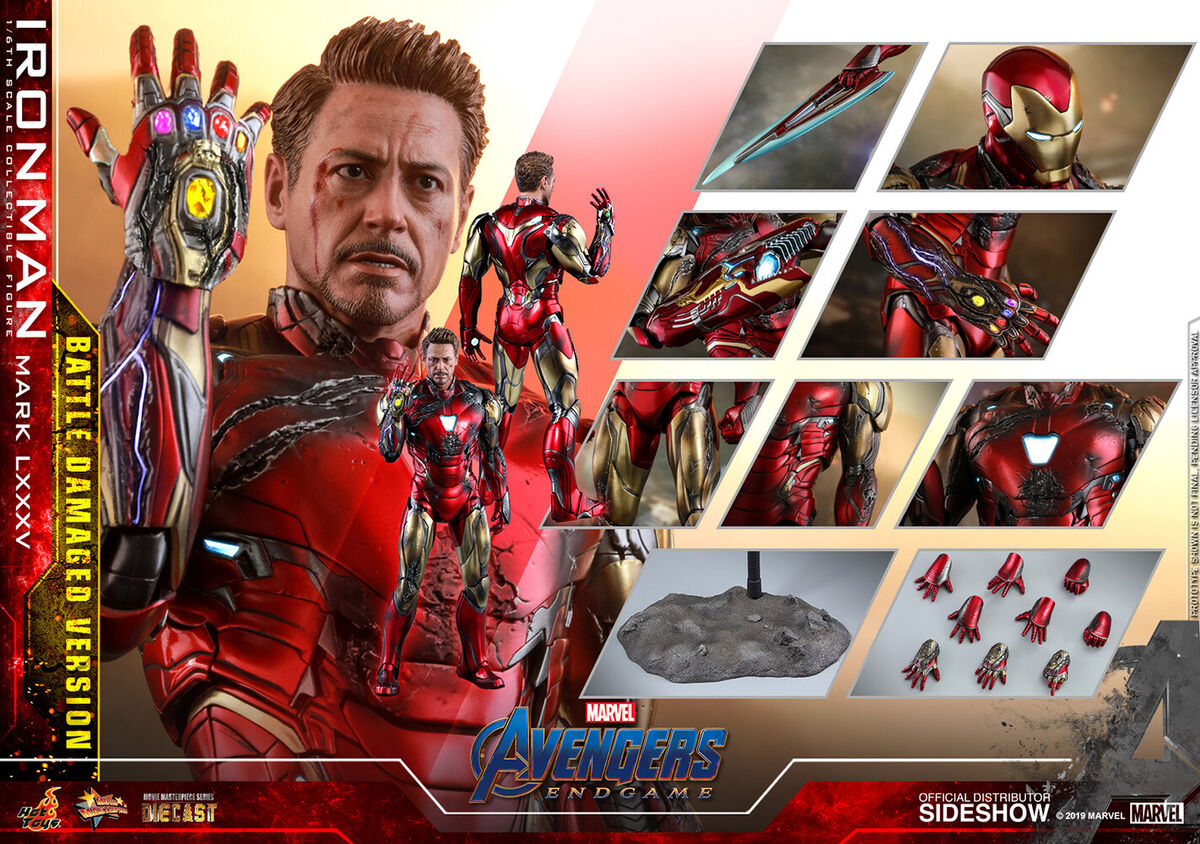 Hot Toys Iron Man Mark 85 Battle Damaged 1:6 Scale Figure Hot Toys Iron Man Mark 85 Battle Damaged 1:6 Scale Figure