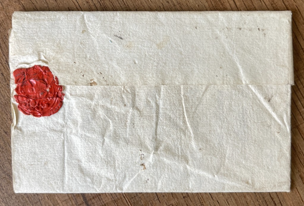 Lettre De Bayeux à Paris Datant De 1763, Avec Adresse Originale Et Cachet De Cire Rouge