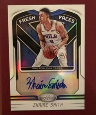  2019-20 PANINI FRESH FACES SIGNATURES ZHAIRE SMITH FFS-ZS AUTO 76ERS 