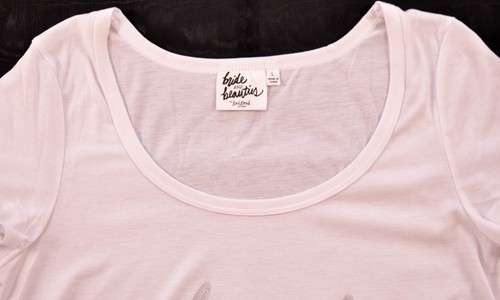 womens BedHead Pajamas white Maid of Honor sleep top size medium bride & beautie - Picture 4 of 5