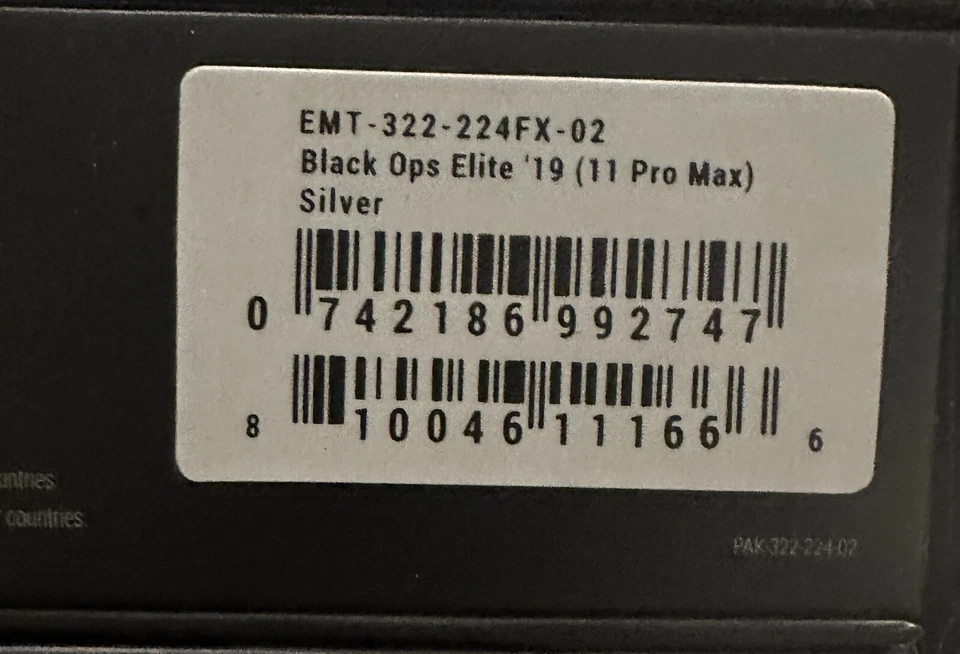 Funda Element NEGRO OPS ELITE '19 X2 para iPhone 11 PRO MAX Plateada Foto 3 de 3