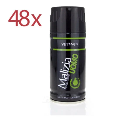 MALIZIA UOMO VETYVER 48x 150ml - bodyspray