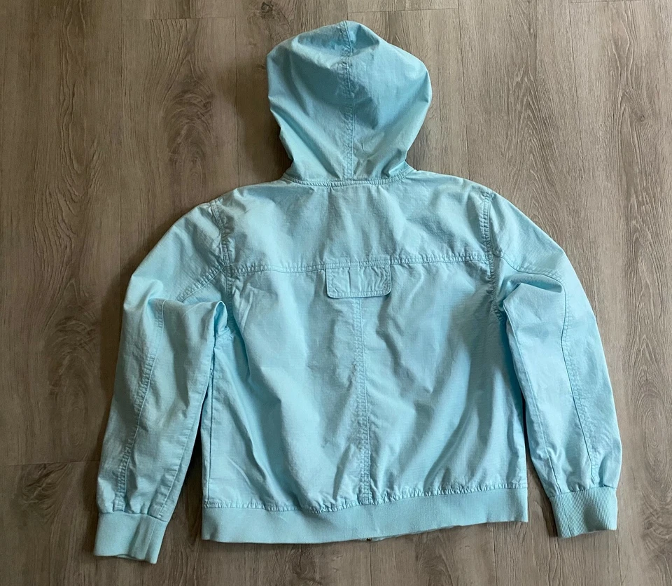 DRESSBARN Women's/Girl's Wind Breaker Cotton Jacket Sky Blue/Aqua Size M  - Изображение 3 из 4