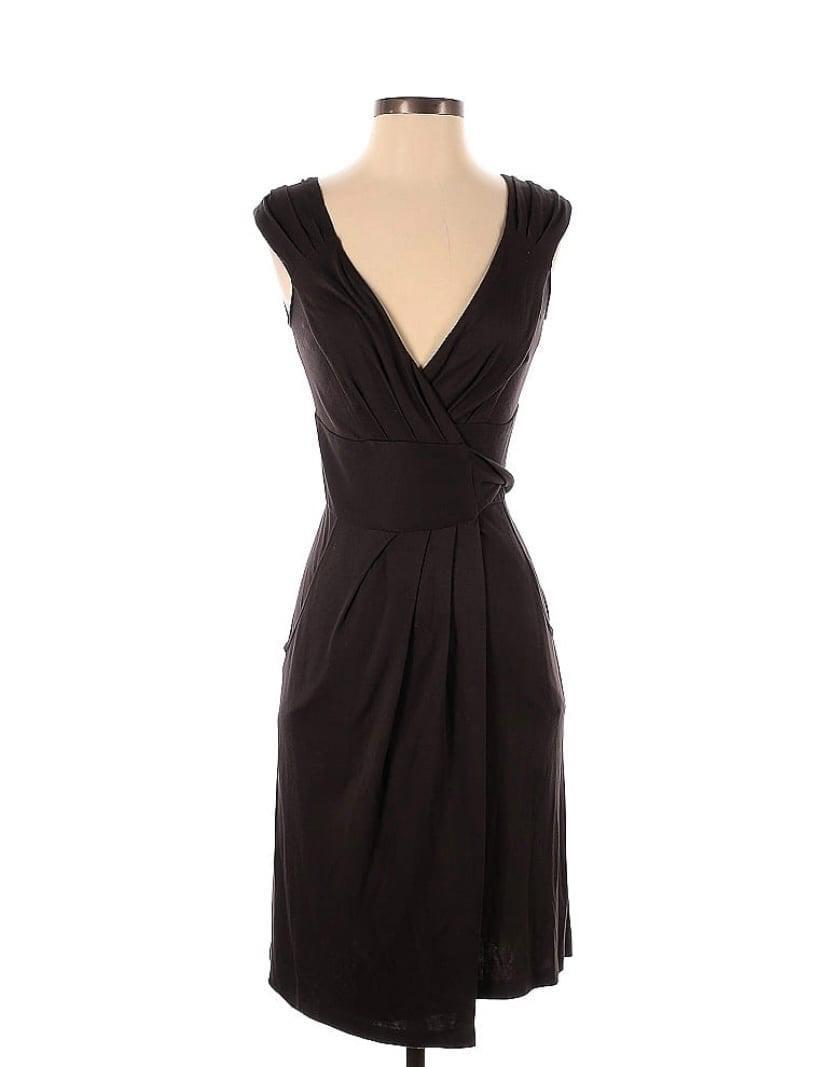 dark brown wrap dress Double button chino trouser main image 0