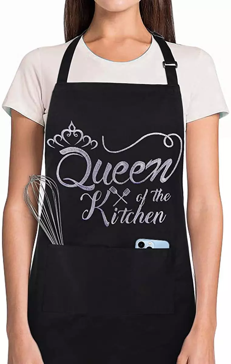 Funny Kitchen Apron for Women Cooking Apron With Pockets Party 