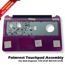 Genuine Dell Inspiron 17R 5737 Palmrest w/Touch Pad and Power Button PINK 5NRWN