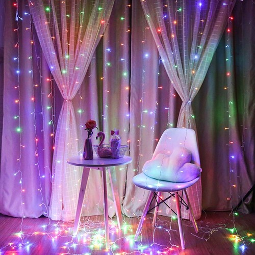 AU 3M*3M Solar Power Curtain Lights Fairy String Xmas Party Outdoor Garden Lamp - Picture 26 of 50